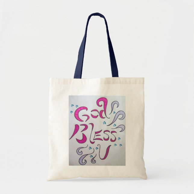 Gott segnen u-Tasche Tragetasche (Vorne)