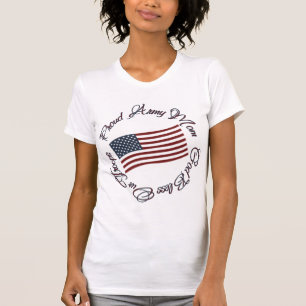 Gott segnen unsere Truppen, stolze Armee-Mama T-Shirt
