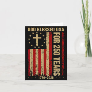 Gott segnete Amerika für 250 Jahre 1776 2026 chris Karte