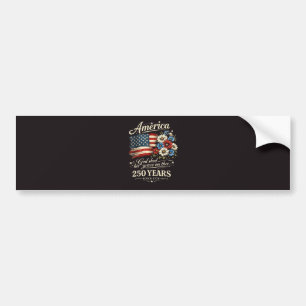 Gott segnete dich mit seiner Gnade USA 250. Jubilä Autoaufkleber