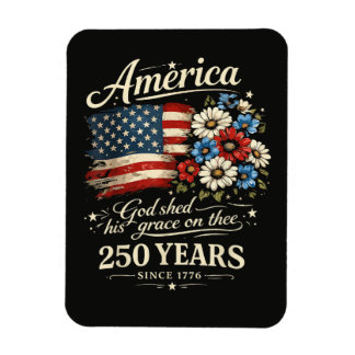 Gott segnete dich mit seiner Gnade USA 250. Jubilä Magnet