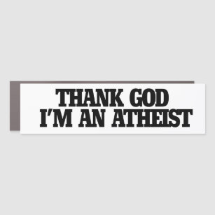 Gott sei Dank bin ich Atheist Auto Magnet