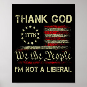 Gott sei Dank bin ich kein liberaler lustiger Weih Poster