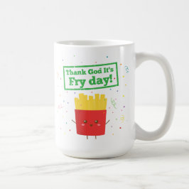 Gott sei Dank ist es Fry Day! mit Niedlichen franz Tasse