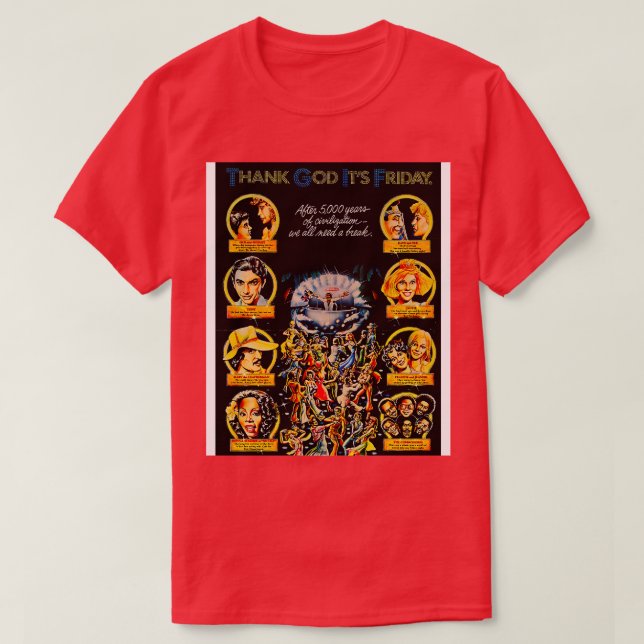 Gott sei Dank sein Freitag 1978 T-Shirt (Design vorne)