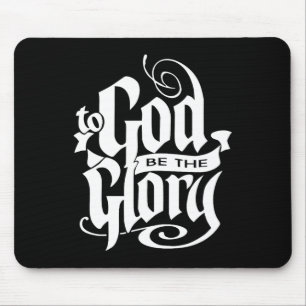Gott sei die Ehre Jesus Christliches Weihnachten Mousepad