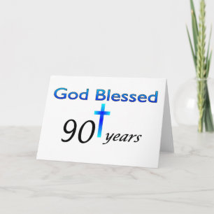 Gott Selig 90 Jahre Geburtstagsgeschenk Karte