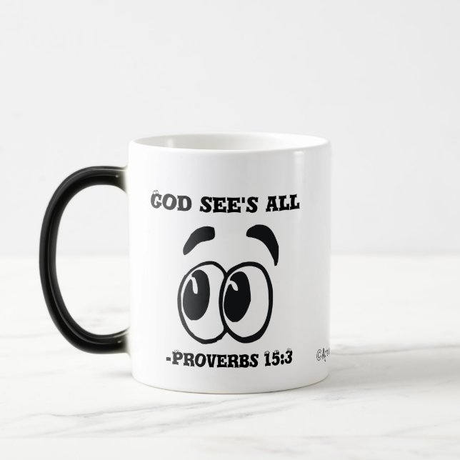 Gott sieht, ist alles verwandlungstasse (Links)