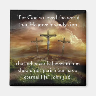 Gott so liebte das Weltmagnet Magnet