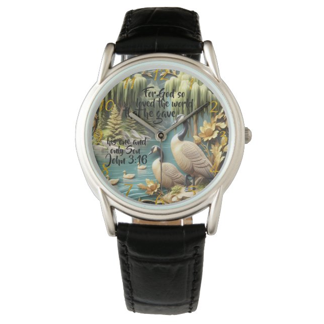 Gott so liebte die Welt Armbanduhr (Vorderseite)