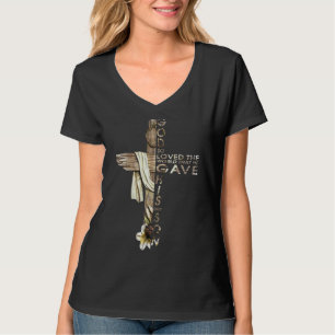 Gott so liebte die Welt Johannes 316 Bibel Verse C T-Shirt