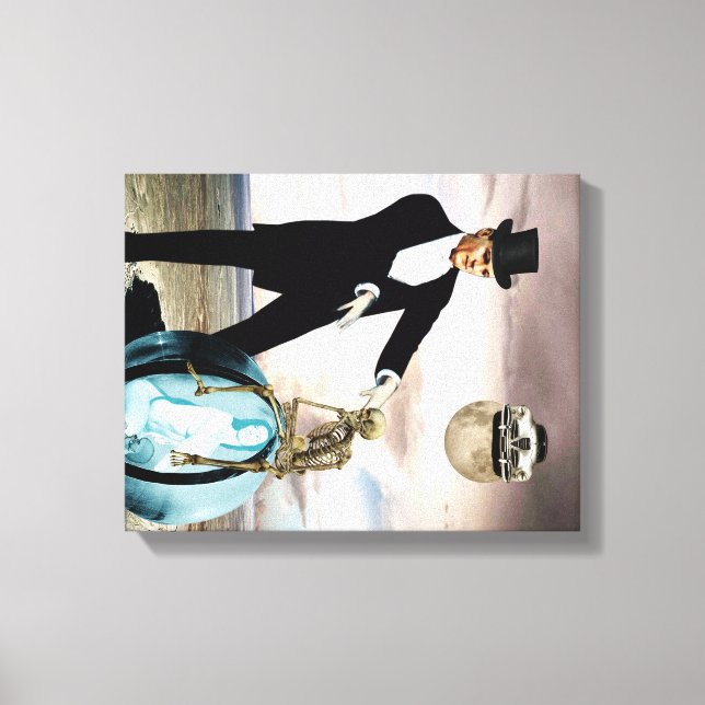 Gott spielt 1 leinwanddruck (Vorderseite)