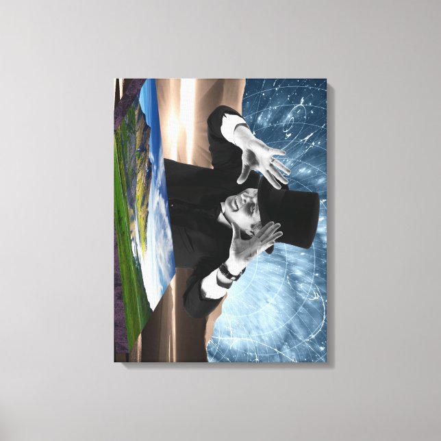 Gott spielt 2 leinwanddruck (Vorderseite)