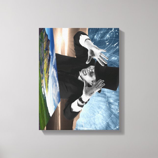 Gott spielt 2 leinwanddruck (Vorderseite)