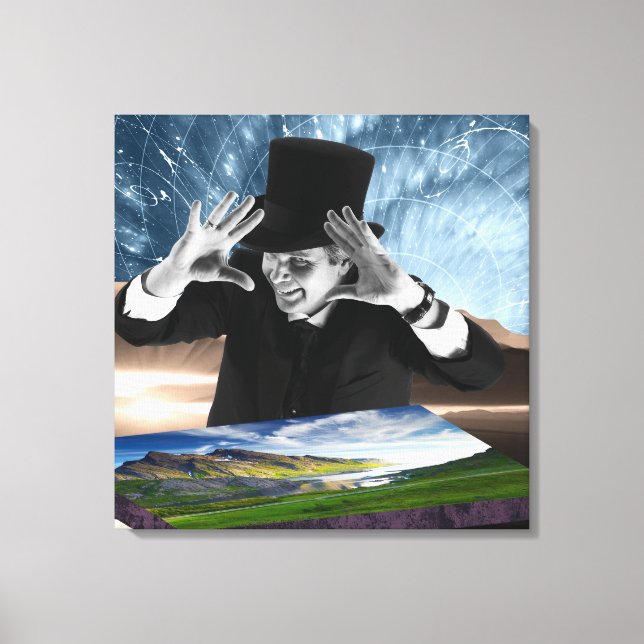 Gott spielt 2 leinwanddruck (Vorderseite)