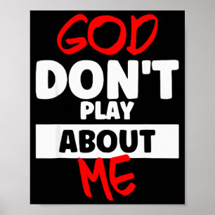 Gott spielt nicht mit mir poster