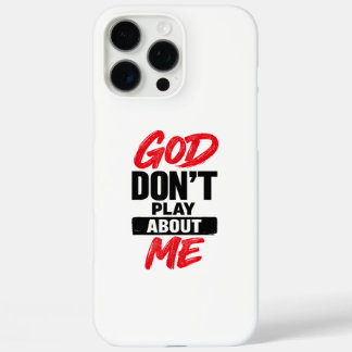 Gott spielt nicht um mich christlicher Glaubenszit iPhone 16 Pro Max Hülle
