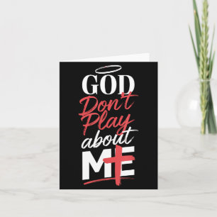Gott spielt nicht um mich herum Erhebender spiritu Karte