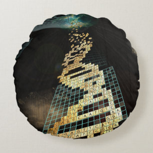 Gott spielt nicht Würfel 2014 Rundes Kissen