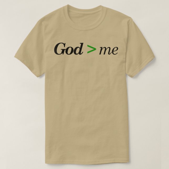 Gott T Gott TshirtReligiöser Glaube T-Shirt (Design vorne)