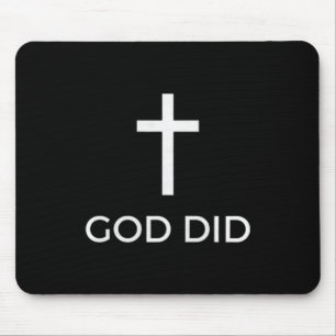 Gott tat christliches Glaubenszeugnis Segen Wunder Mousepad