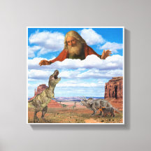Gott töten die Dinosaurier Canvas Print Wall Art