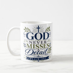 Gott übersieht nie ein Detail Tägliches Glaubenszi Kaffeetasse