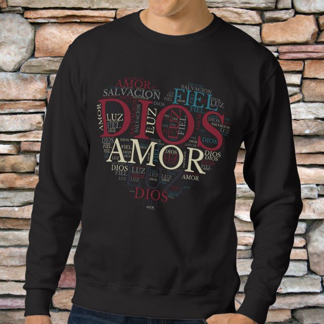 Gott und der Glaube Herzens Das Christliche Spanis Sweatshirt (Von Creator hochgeladen)