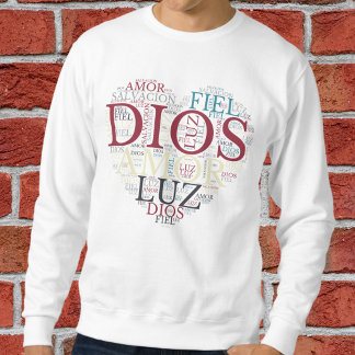 Gott und der Glaube Herzens Das Christliche Spanis Sweatshirt
