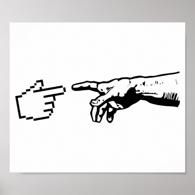 Gott und die Hände der Maschine Poster (Vorne)