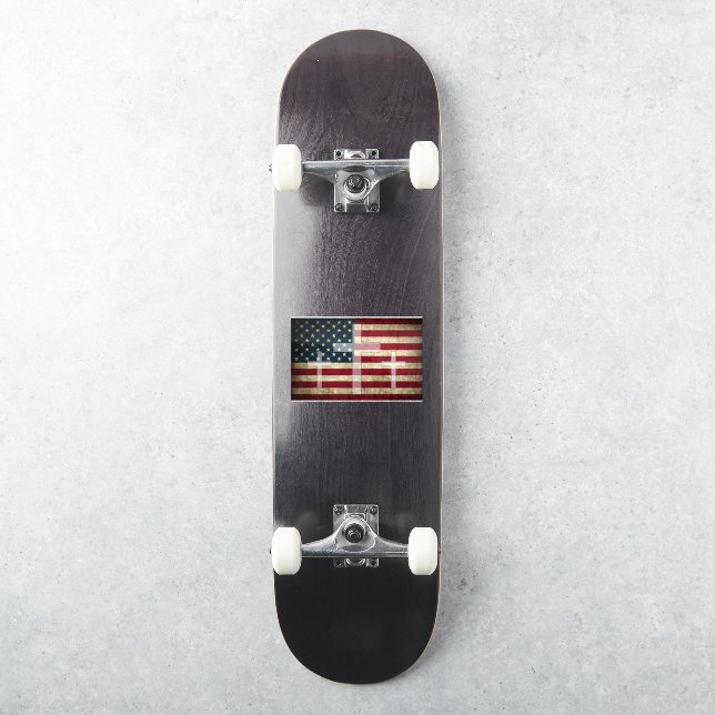 Gott und Land Aufkleber (Skateboard)