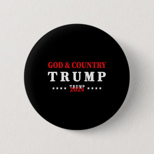 Gott und Land Trump 2024 Gott Trump Button