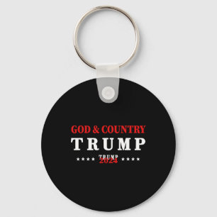 Gott und Land Trump 2024 Gott Trump Schlüsselanhänger