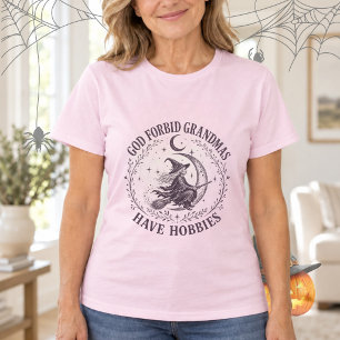 Gott verbietet Omas keine Hobbys fliegende Hexe T-Shirt
