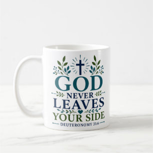 Gott verlässt deine Seite nie Schriftliche Hoffnun Kaffeetasse