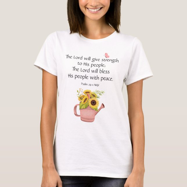 Gott verleiht Stärke T-Shirt (Vorderseite)