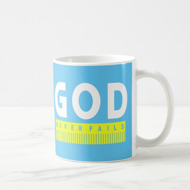 Gott Versage niemals das Christentum Kaffeetasse (Rechts)
