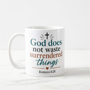 Gott verschwendet übergebene Dinge nicht Biblisch Kaffeetasse