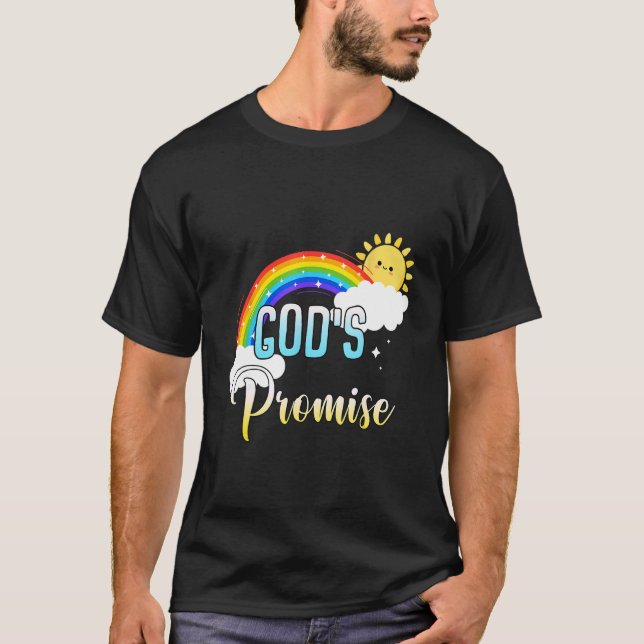 Gott verspricht ein Christliches Sprichwort der Re T-Shirt (Vorderseite)