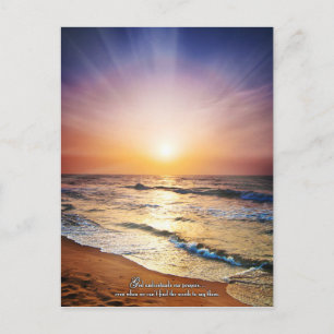 Gott versteht unsere Gebete auch wenn... Postkarte