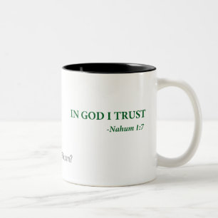 Gott vertraue ich gotGod316.com Zweifarbige Tasse