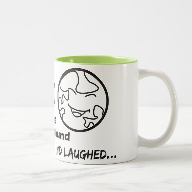 "Gott viel versprechender Mann-" lustige Tasse (Rechts)