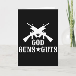 Gott, Waffen und Eingeweide, Frohe Weihnachten  Karte