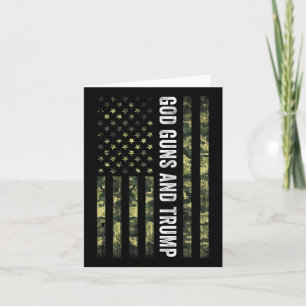 Gott Waffen Und Trump 2. Zusatzartikel USA-Flagge  Karte