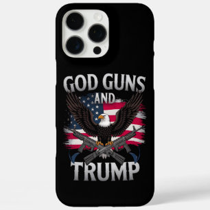 Gott Waffen Und Trump Adler Amerikanische Flagge V iPhone 16 Pro Max Hülle