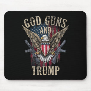Gott Waffen Und Trump Mousepad