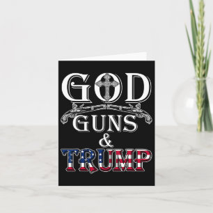 Gott Waffen und Trump Shirt 2. Änderungsantrag zu Karte