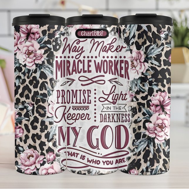 Gott: Weg Maker, Licht, Hüter Thermosbecher (Von Creator hochgeladen)