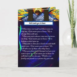 Gott will dir zu wissen dankeskarte