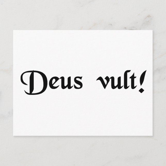 Gott will es! postkarte (Vorderseite)